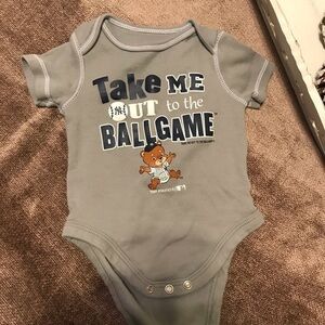 Take Me Out to the BallGame Yankees Baby Onesie
